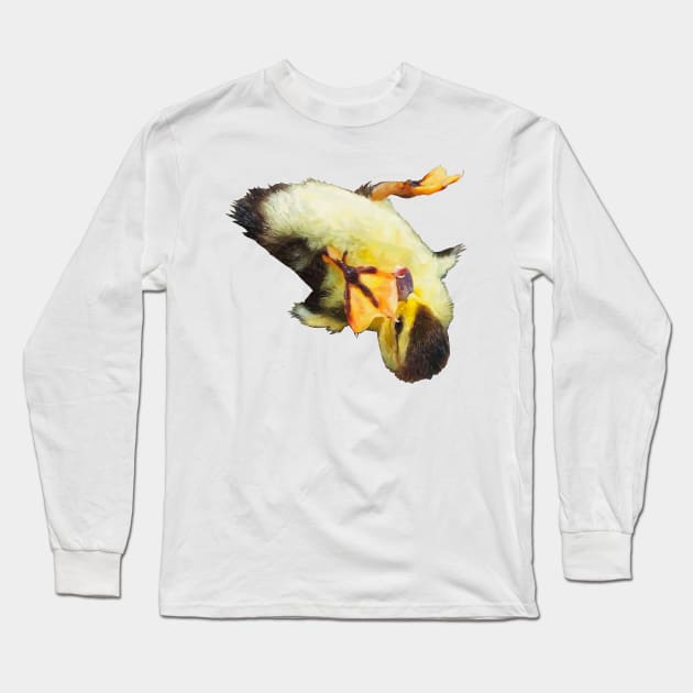 Tumbling Duckling Long Sleeve T-Shirt by Griffelkinn